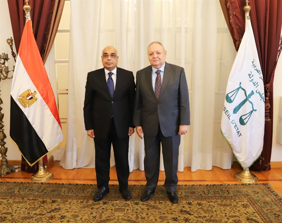 وزير العدل يزور مجلس الدولة لبحث تعزيز أوجه التعاون لخدمة العدالة