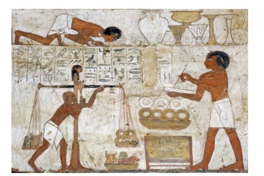 Ancient egyptian painting on a wall AI-generated content may be incorrect.