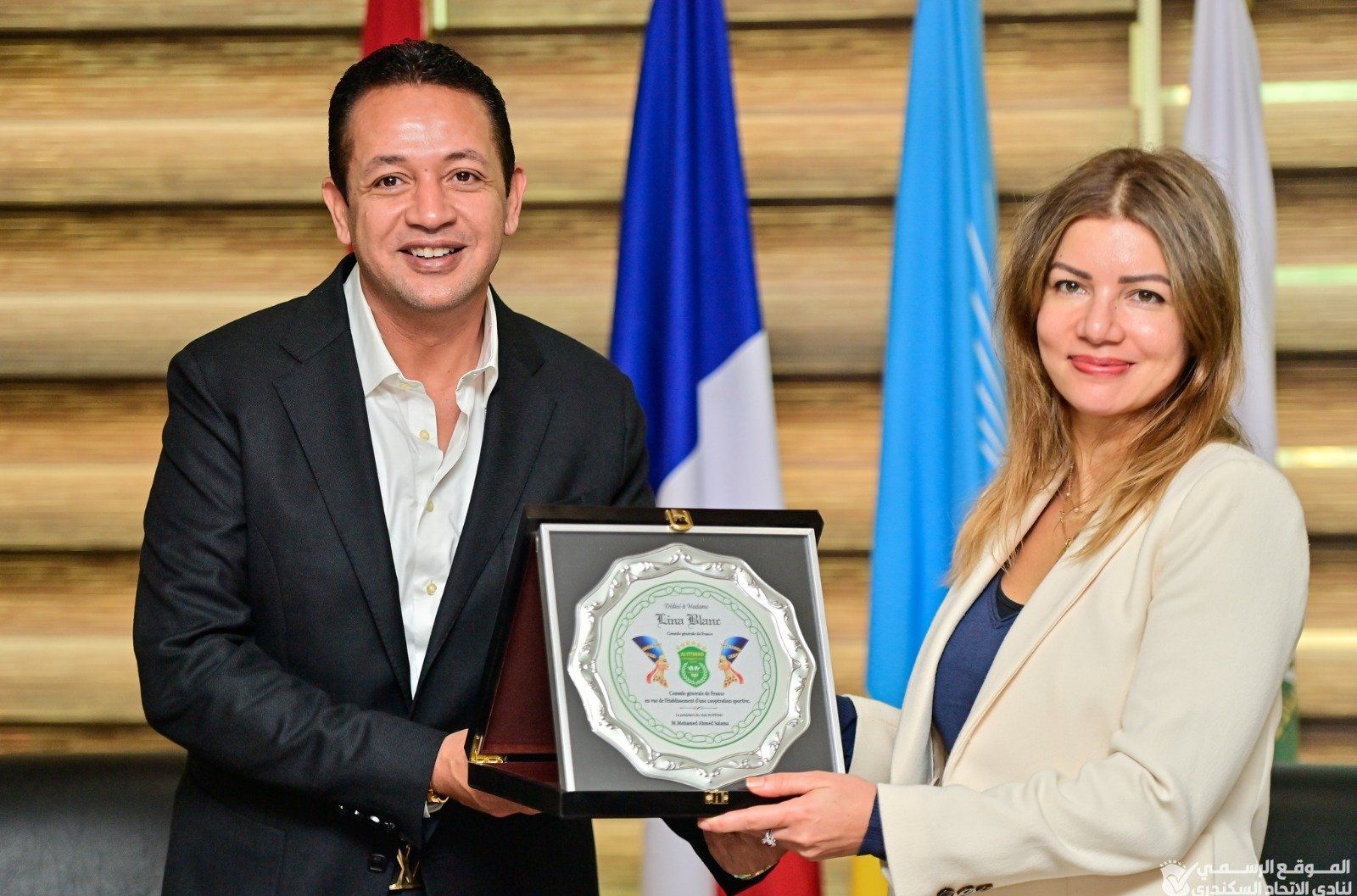 وفد فرنسي والقنصلية الفرنسية في زيارة لنادي الاتحاد السكندري (4)