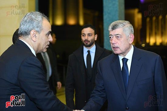 وزير الداخلية الأسبق محمد إبراهيم فى عزاء محمد صابر عرب