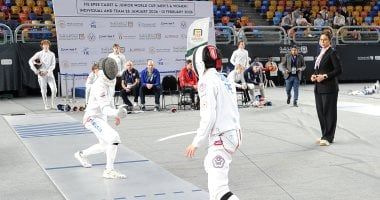 انطلاق منافسات الفرق للناشئين والناشئات بكأس العالم لسيف المبارزة بالقاهرة