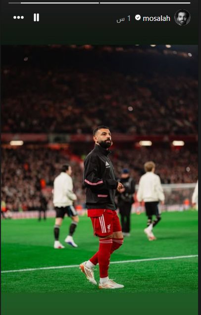 محمد صلاح ينشر صورة من أنفيلد بعد رباعية ليفربول أمام نيوكاسل