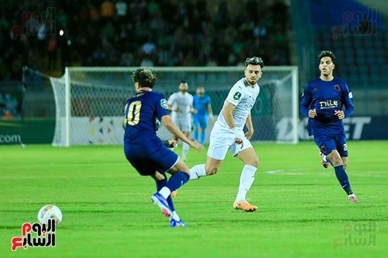 الزمالك يهزم المصرى بهدفين مقابل هدف ويتصدر مجموعته بالكونفدرالية.. صور