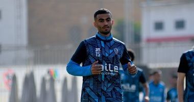 أحمد حسام يبدأ الجرى حول الملعب فى مران الزمالك