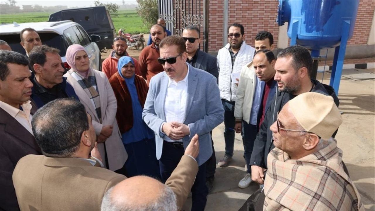 محافظ المنوفية يفتتح مشروع صرف صحى ميت البيضا باستثمارات 45 مليون جنيه