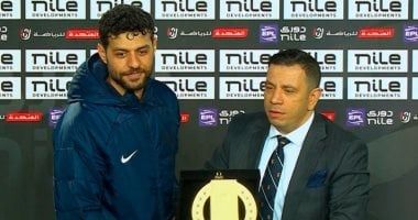مصطفى شلبي رجل مباراة الأهلي والبنك في الدوري