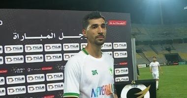 محمود حمادة رجل مباراة المصرى و زد بدورى نايل