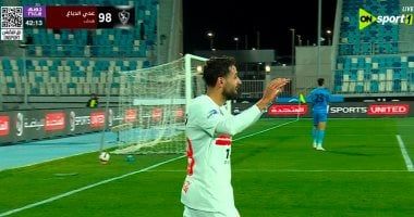 عدى الدباغ يعزز بالهدف الثانى للزمالك بمرمى كهرباء الإسماعيلية