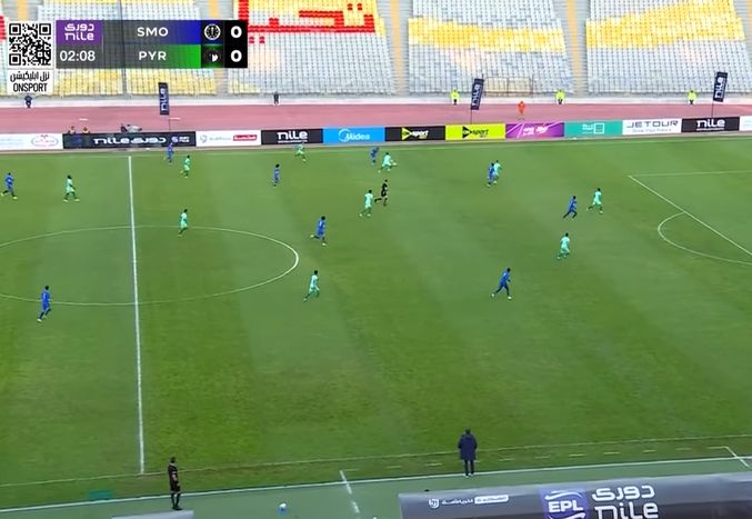 سموحة ضد الأهرام.. محمود زلاكة يسجل التعادل لـ بيراميدز في مرمى سموحة بالدوري المصري الممتاز