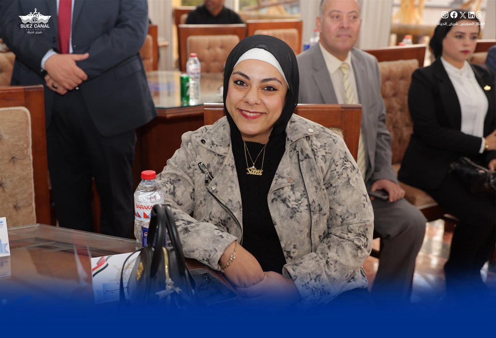 الفريق أسامة ربيع يكرم البطلة الأولمبية سارة سمير لإنجازاتها الدولية