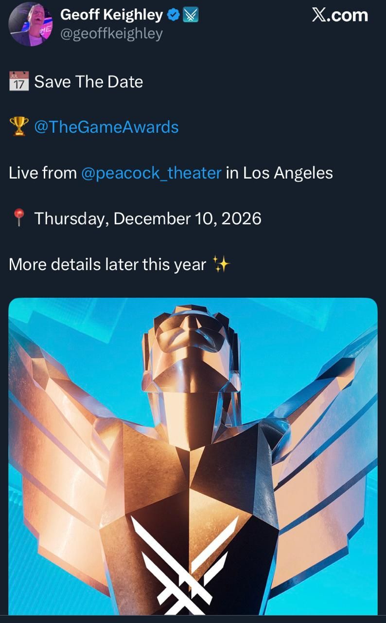 The Game Awards 2026 تحدد 10 ديسمبر موعدًا رسميًا.. هل يكون GTA 6 مؤهلًا؟
