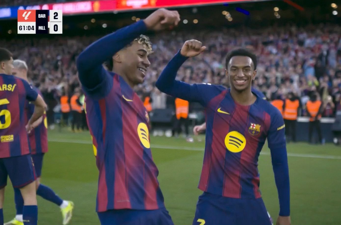 برشلونة ضد مايوركا.. لامين يامال يسجل الهدف الثاني لـ برشلونة أمام ريال مايوركا في الدوري الإسباني