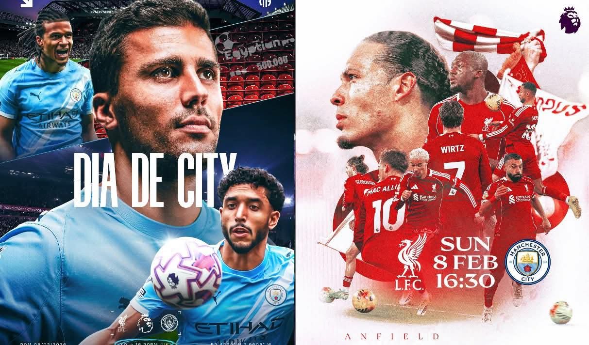 ليفربول ضد مان سيتي.. صلاح ومرموش يتصدران الغلاف الرسمي لقمة البريميرليج