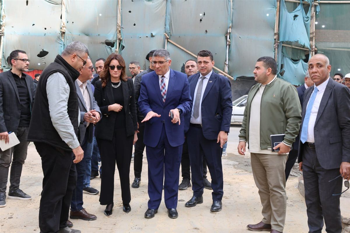 محافظ الجيزة يتفقد شارع العريش والتجهيزات الجارية بالموقع البديل للباعة الجائلين