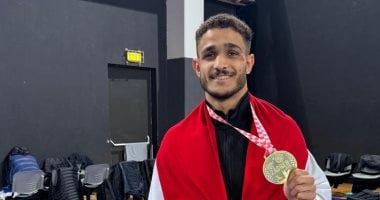 مصطفى حسين يتوج بذهبية بطولة الرانك العالمى للمصارعة