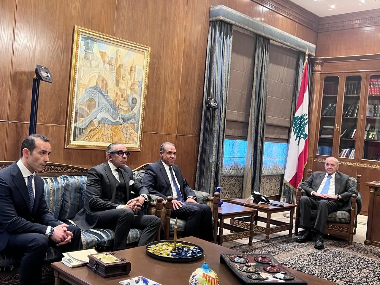 رئيس البرلمان اللبناني: نشيد بالدور الريادي لمصر ووقوفها المستمر إلى جانب لبنان