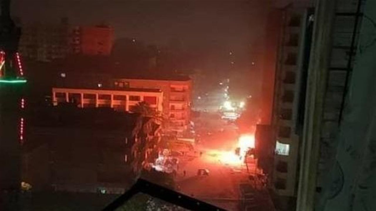 حريق هائل في مخزن منظفات بالإسماعيلية