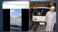 خبطه وجري.. سقوط سائق سيارة فان صدم دليفري بالتجمع