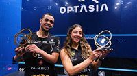 هانيا الحمامي ومصطفى عسل أبطال أوبتاسيا للاسكواش 2026