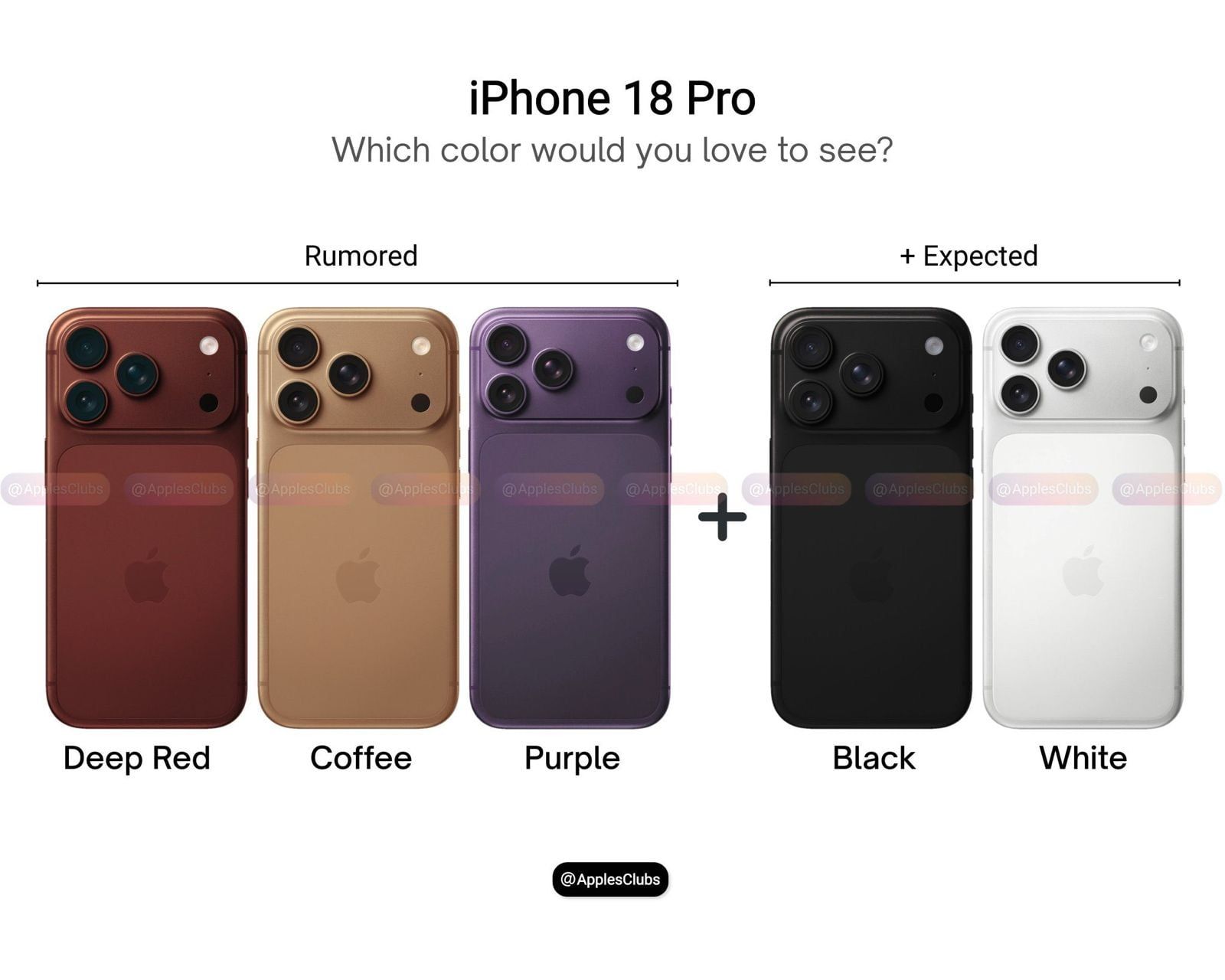 ألوان iPhone 18 Pro المنتظرة.. القائمة الكاملة لأحدث التسريبات