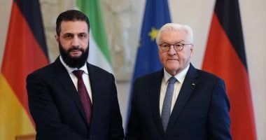 الشرع يلتقي رئيس ألمانيا فى أول زيارة لبرلين بعد سقوط الأسد