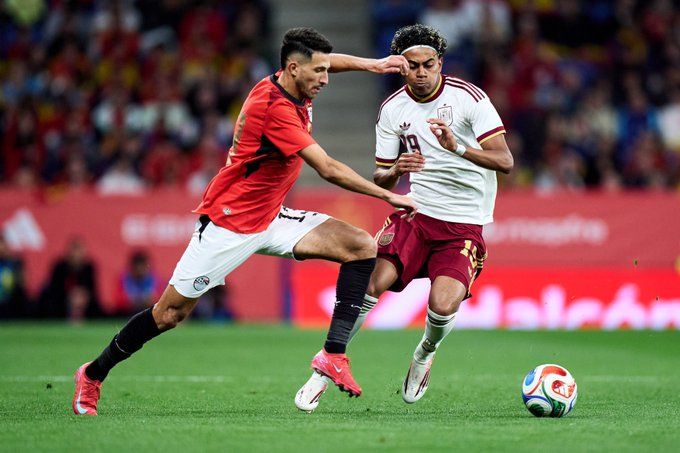 إسبانيا ضد مصر.. انطلاق الشوط الثاني من مباراة منتخب مصر وإسبانيا