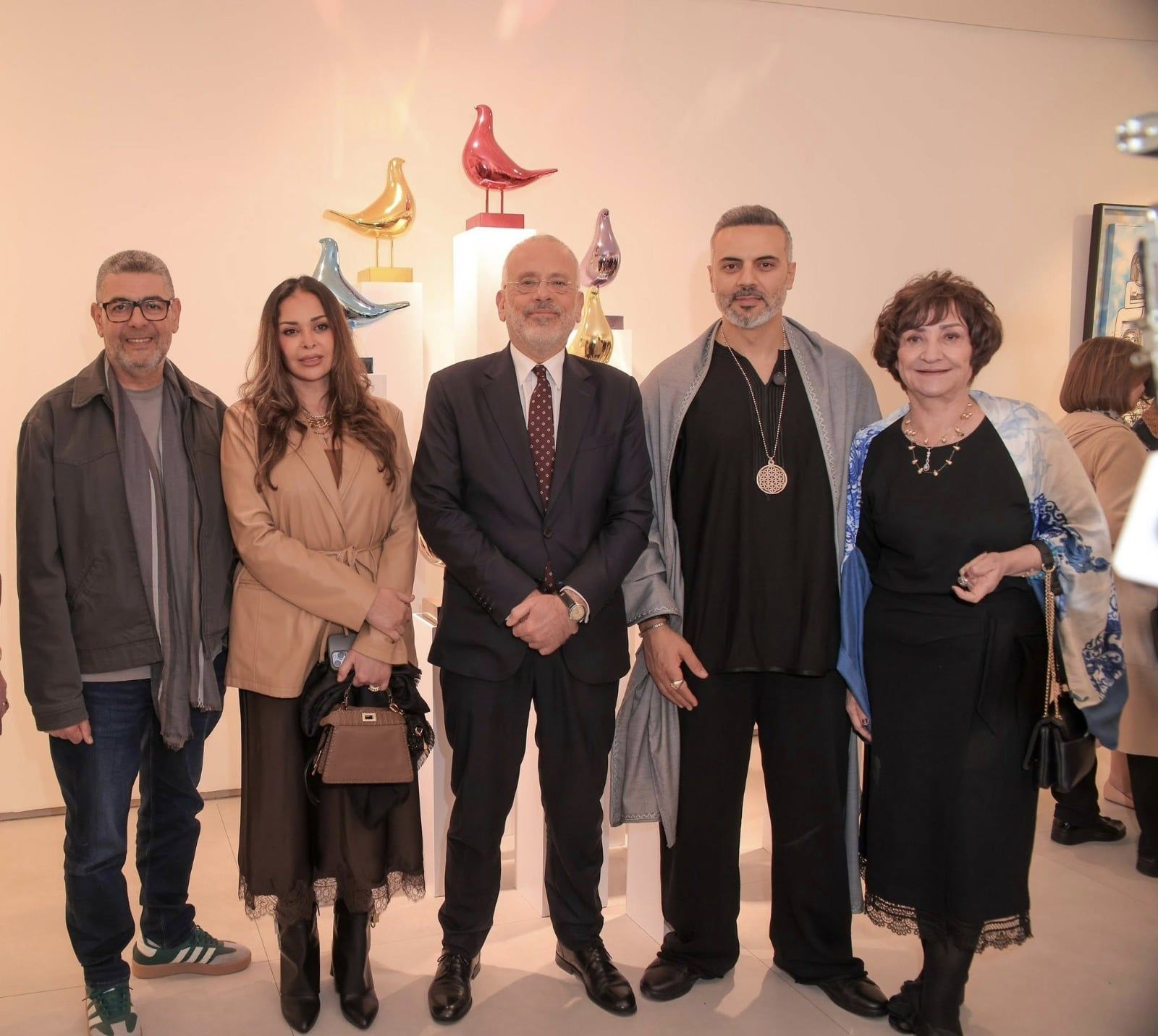 داليا البحيري وزوجها مع احمد فريد