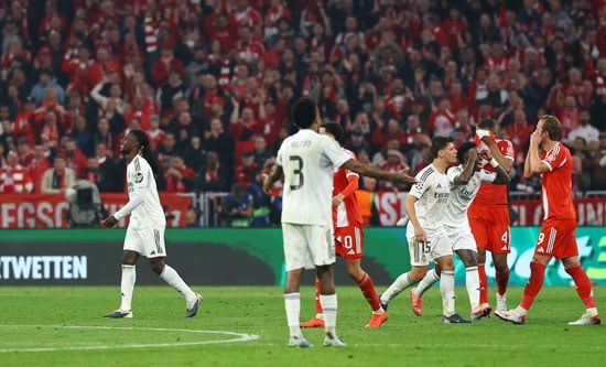 بايرن ميونيخ وريال مدريد فى مباراة دورى أبطال أوروبا