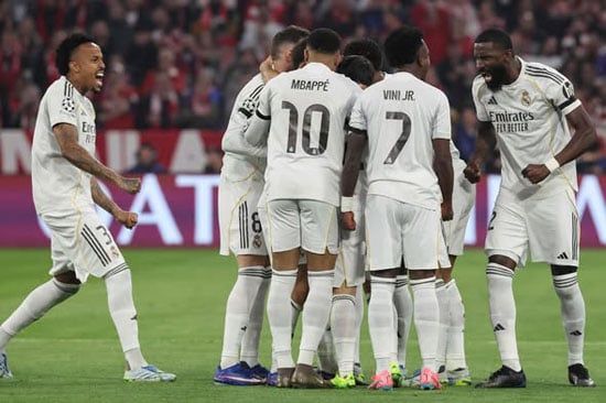 احتفال لاعبى ريال مدريد