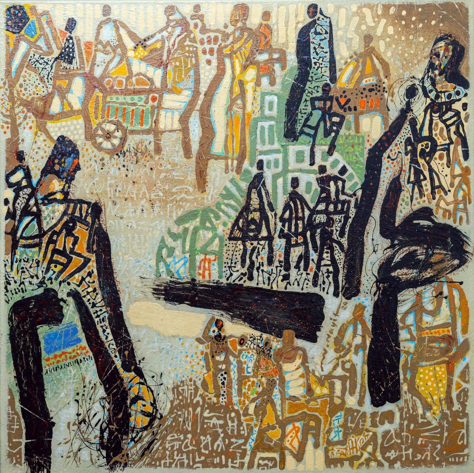 إحدى لوحات وليد نايف