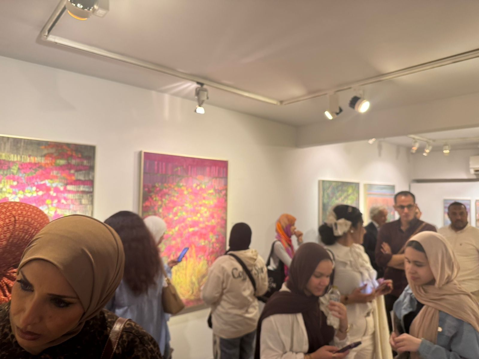 الحضور من معرض نبض خفي