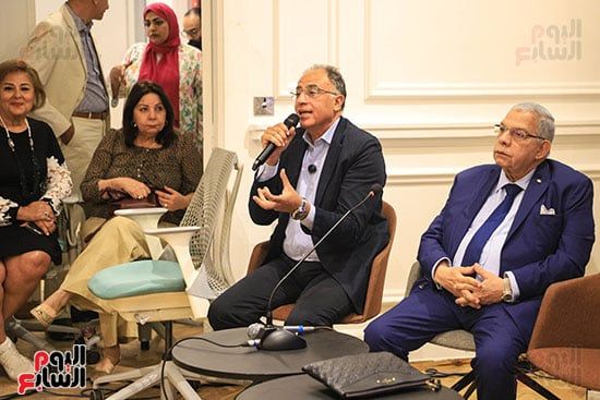 أشرف العشماوي يتحدث خلال الاحتفالية أشرف العشماوي يتحدث خلال الاحتفالية