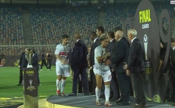 تسليم الزمالك ميداليات المركز الثاني