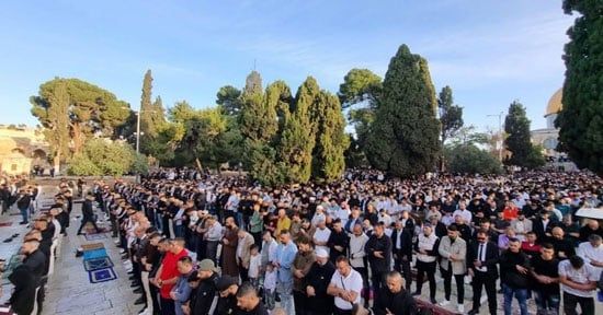 صلاة عيد الأضحى بالمسجد الأقصى