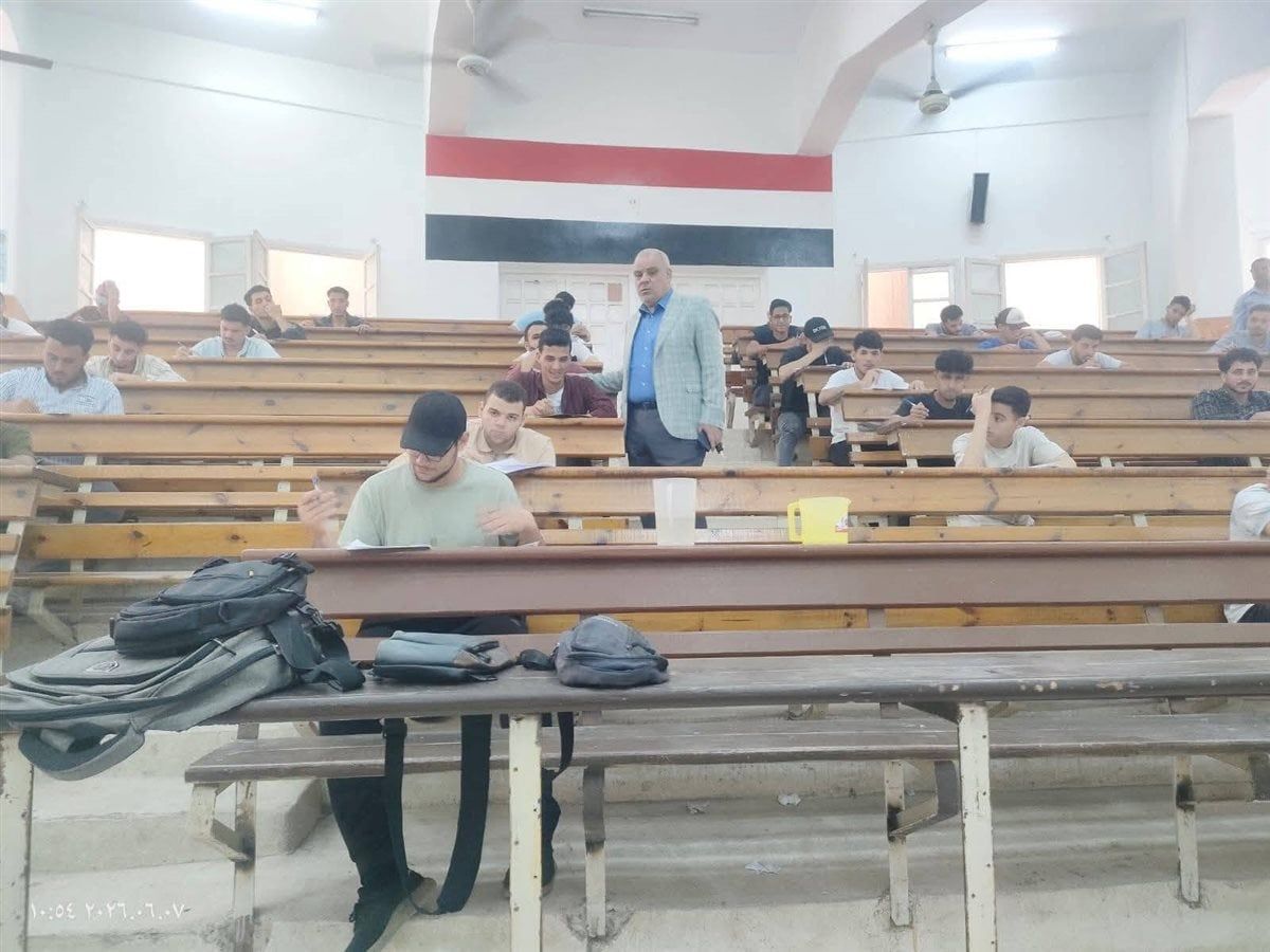 جانب من أعمال الامتحانات بجامعة الأزهر 
