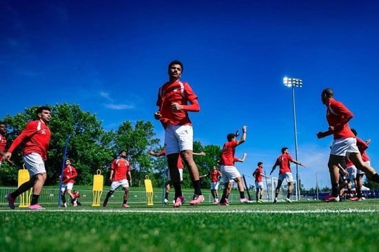 تدريبات المنتخب الوطنى استعداد لمباراة بلجيكا