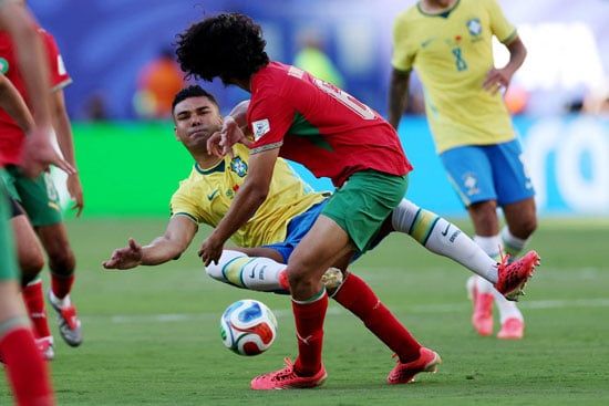 لقاء البرازيل والمغرب كأس العالم