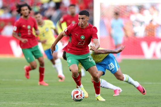 مباراة المغرب والبرازيل الشوط الأول