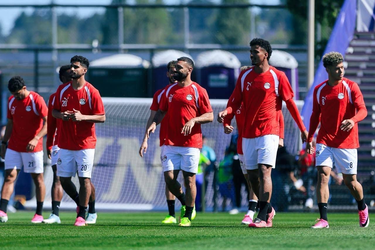 منتخب مصر يختتم تدريباته لمواجهة بلجيكا (6)