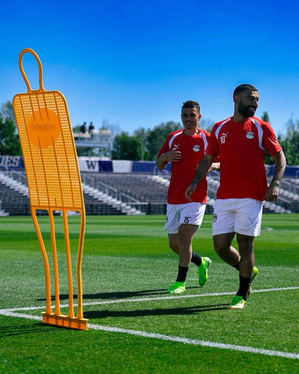 منتخب مصر يختتم تدريباته لمواجهة بلجيكا (7)