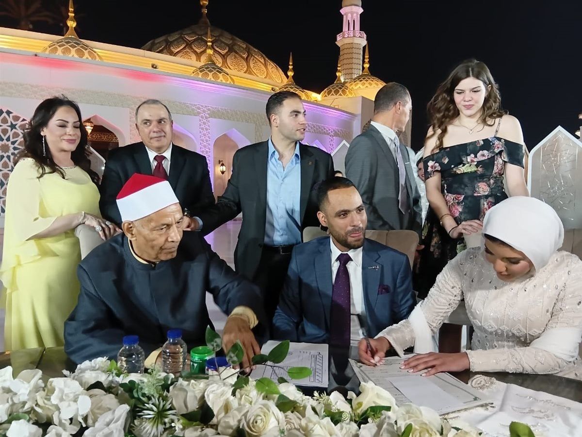 اللواء تامر الشهاوي يحتفل بعقد قران نجله يوسف