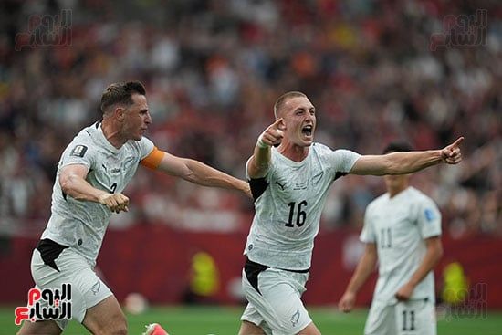 احتفال لاعبي نيوزلندا