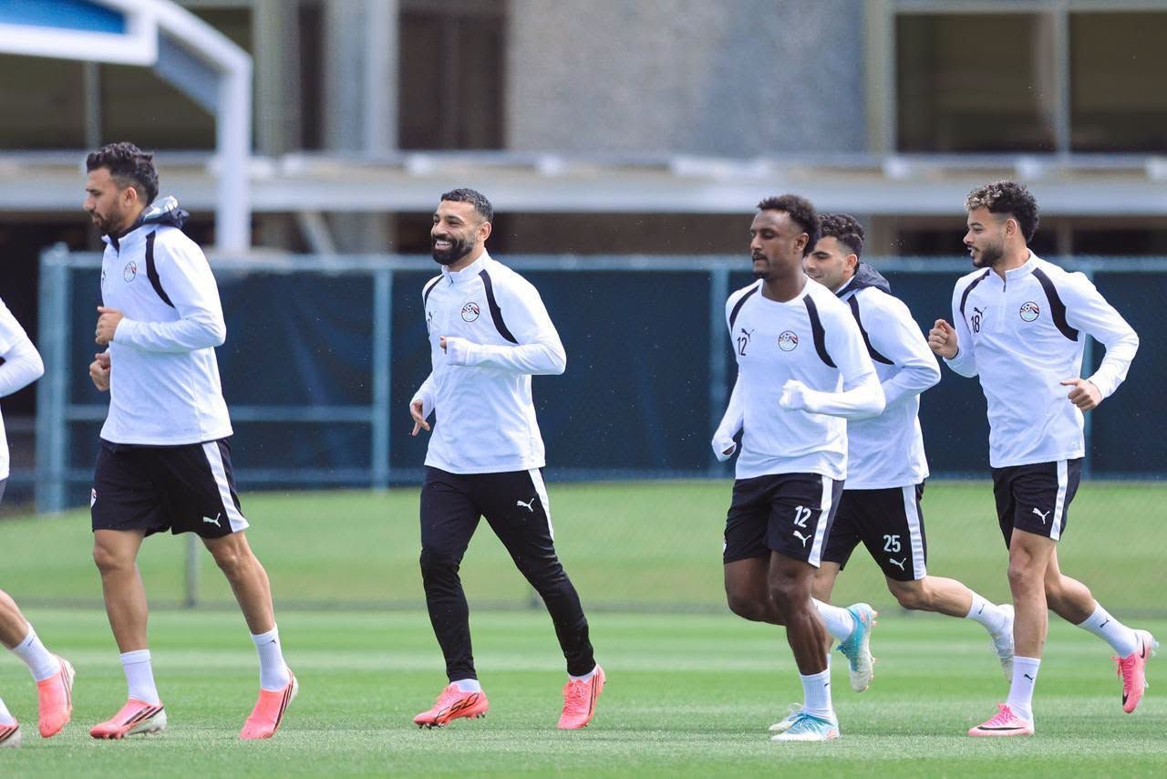 محمد صلاح فى تدريبات منتخب مصر محمد صلاح فى تدريبات منتخب مصر