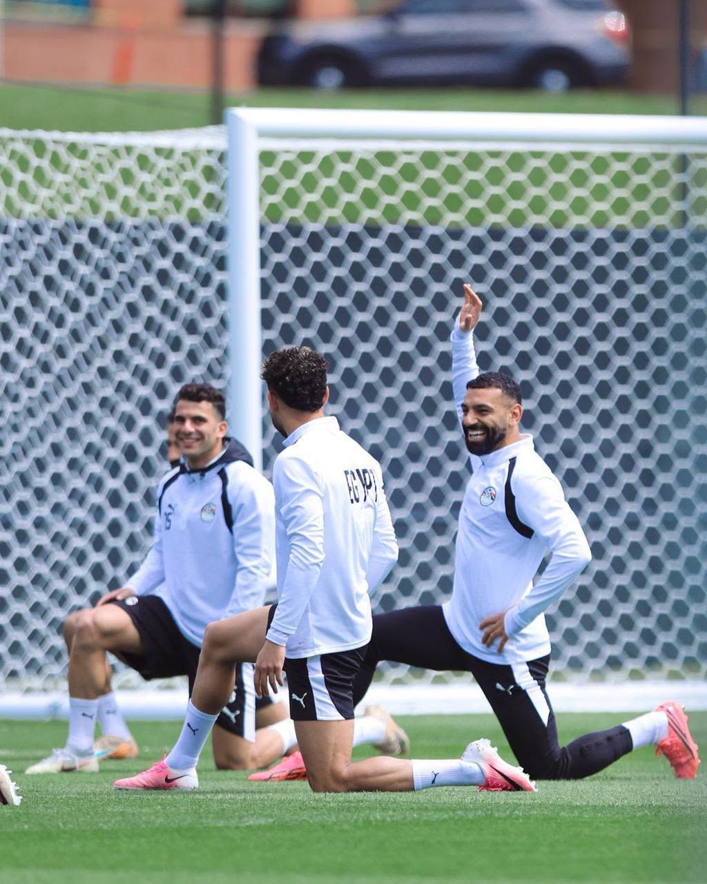 محمد صلاح فى مران منتخب مصر محمد صلاح فى مران منتخب مصر