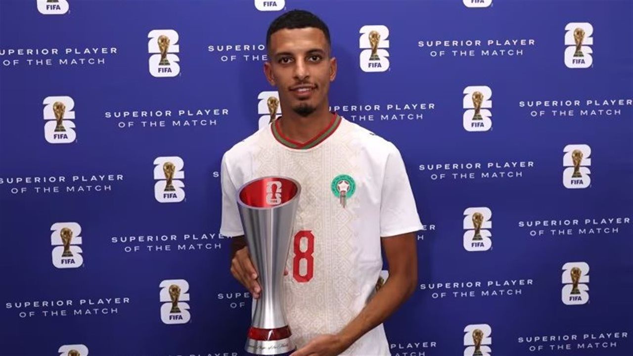 أوناحي رجل مباراة المغرب وكندا في كأس العالم