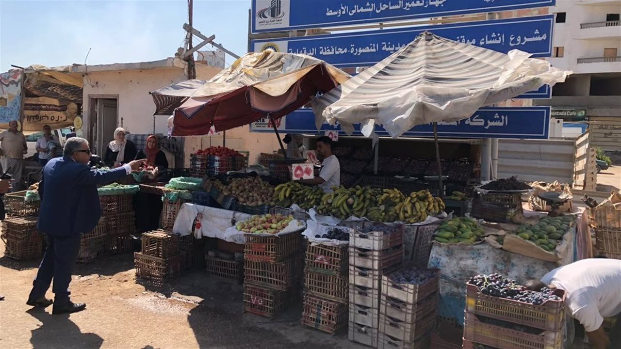 محافظ الدقهلية يتفقد أعمال إنشاء موقف جديلة الحضاري