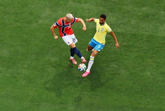 مباراة البرازيل والنرويج