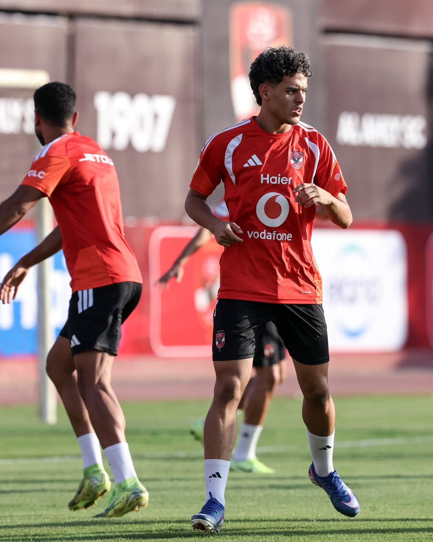 محمود صلاح فى مران الاهلى