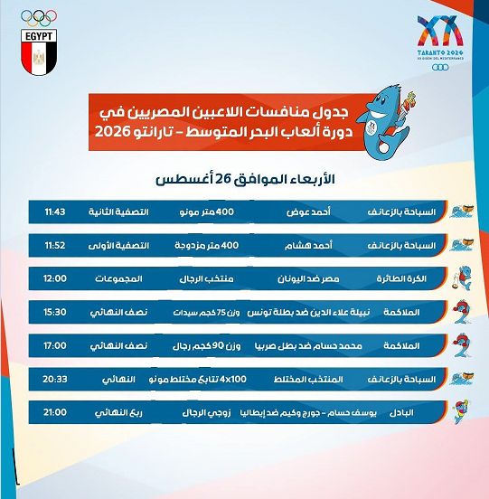 منافسات اليوم
