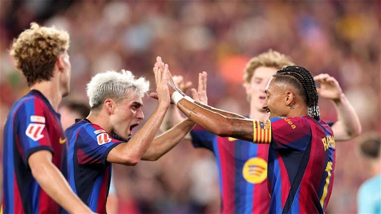 برشلونة يتقدم على أتلتيك بلباو بهدف رافينيا في الشوط الأول